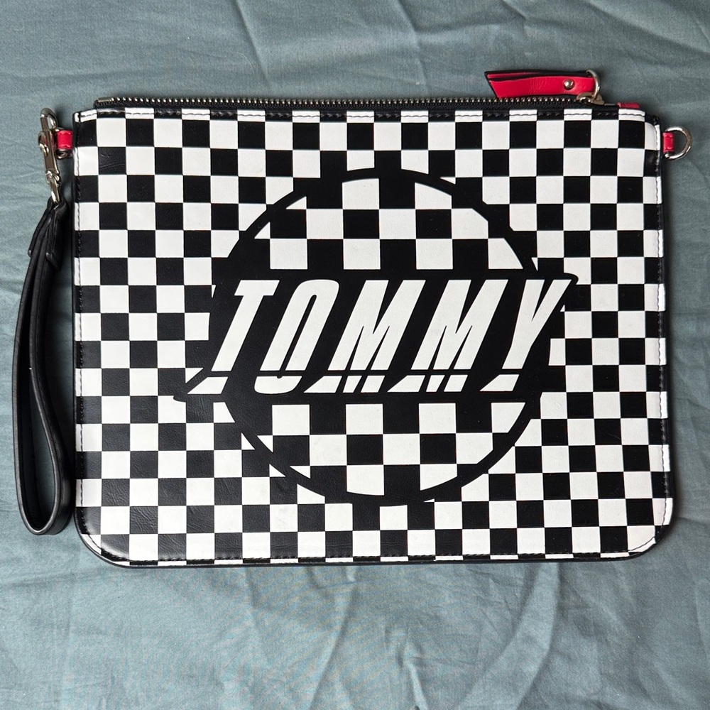 Tommy Hilfiger - Black and White Checkered Clutch Bag NWOT